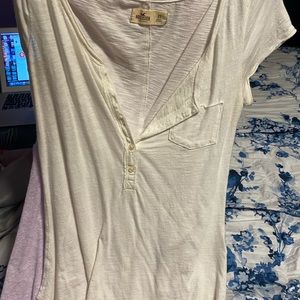 regular white button t shirt super good material!